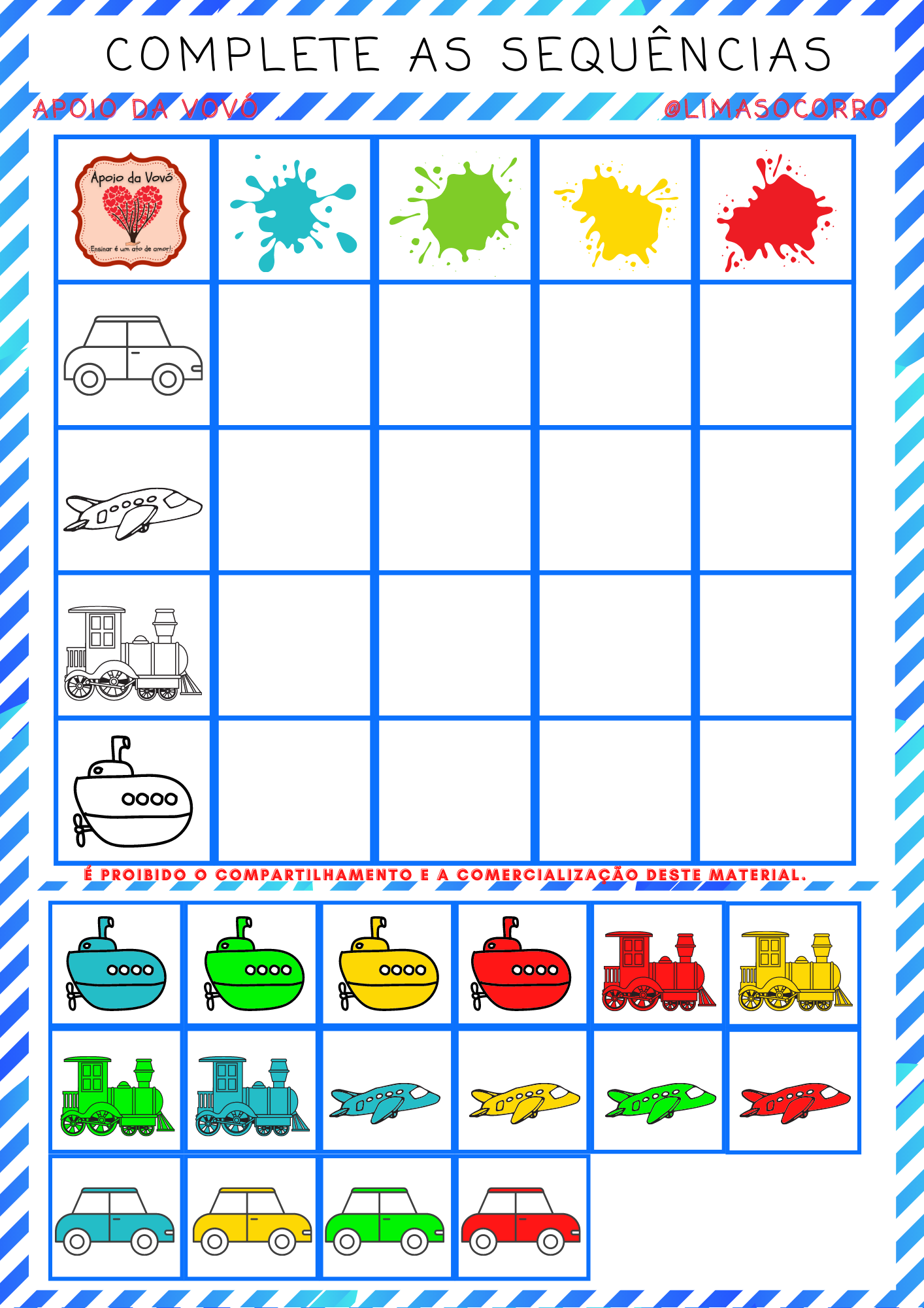 Por que trabalhar pareamento de cores e sequência?
