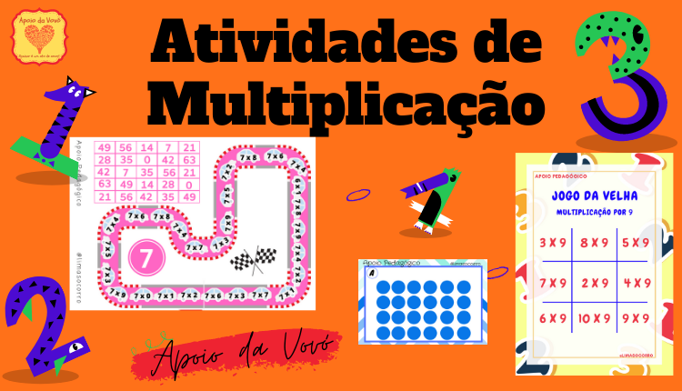 Atividades Escolares: Multiplicação  Jogo da velha, Tabuada, Numeros e  quantidades