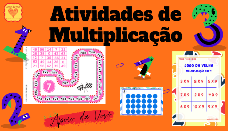 Jogo Lúdico Tabuada da Multiplicação para o Ensino Fundamental.  Tabuada  de multiplicação, Atividades de matemática pré-escolar, Tabuada