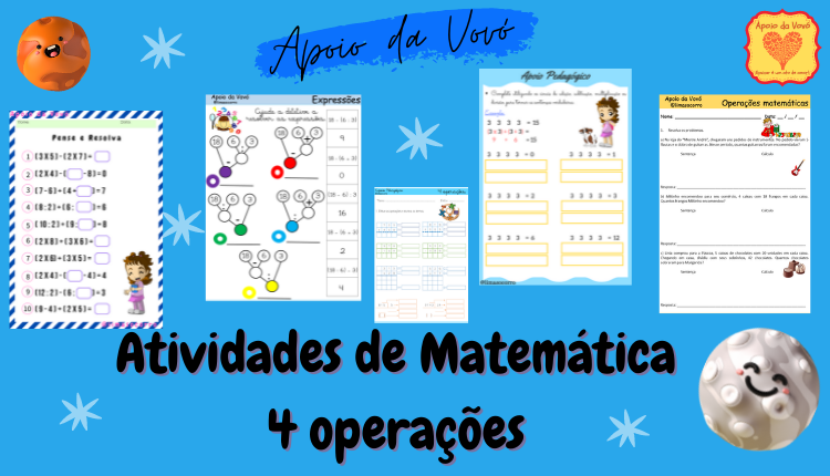 Jogo Educativo de Matemática e Pedagógico Quatro Operações em