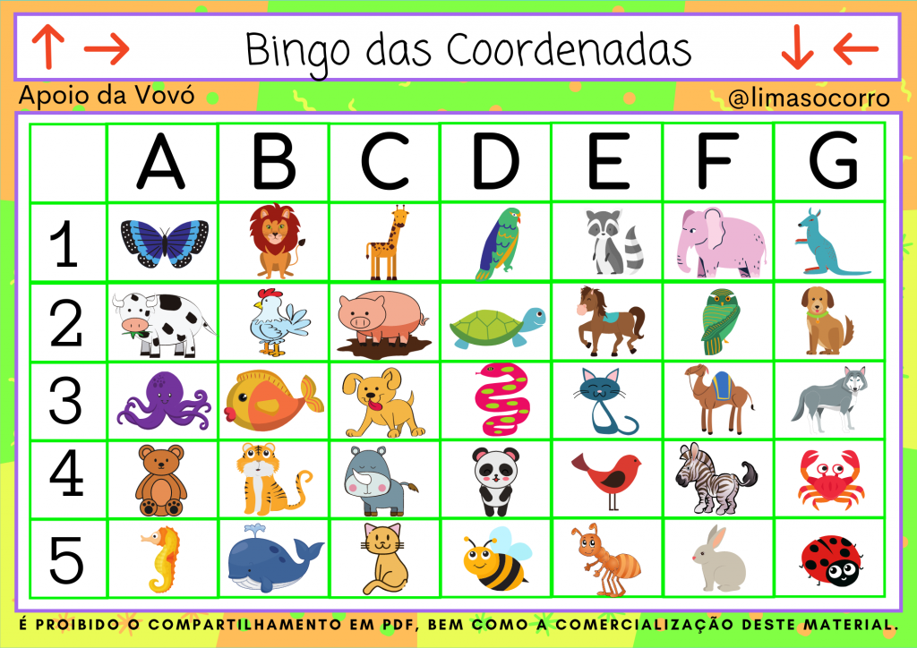 Bingo Infantil Jogo Palavras Atividade Educativa P/ Criança