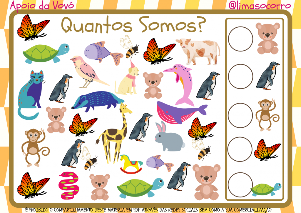 Atividade sobre os Animais - Educação Infantil