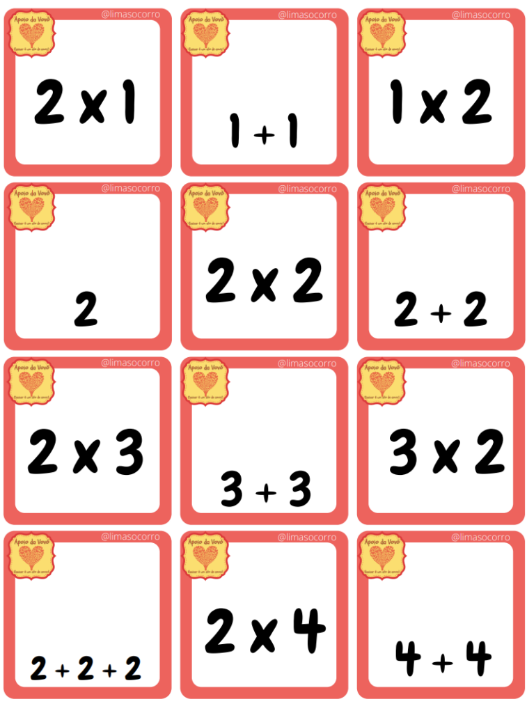 Multiplicação com jogos