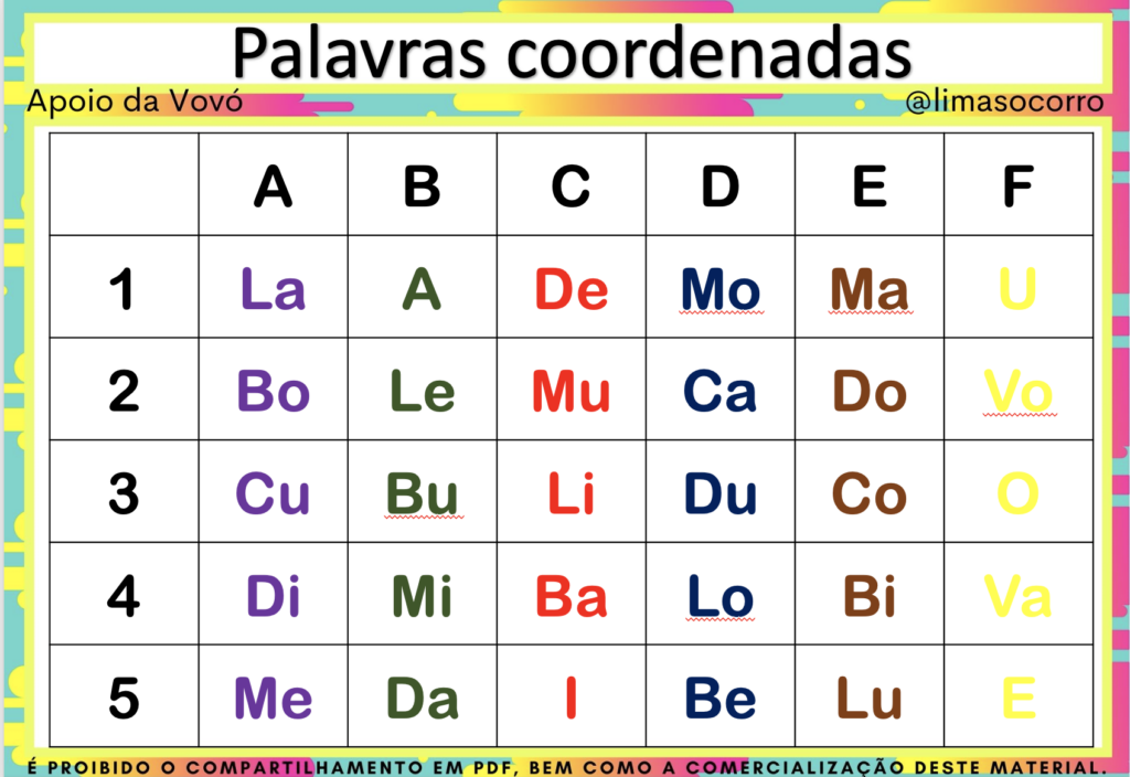 Atividades de Alfabetização