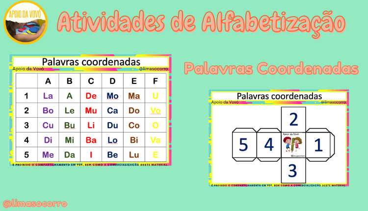 Jogos de Alfabetização - 3 Diferentes Modelos de Dominós de Palavras com  gravuras - Atividades Escolares