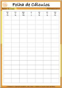 Atividades de multiplicação e divisão