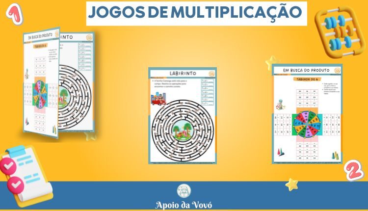 JOGO PARA APRENDER A TABUADA. MULTIPLICAÇÃO FÁCIL. 