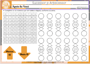 Sucessor e Antecessor, Jogo Pedagógico