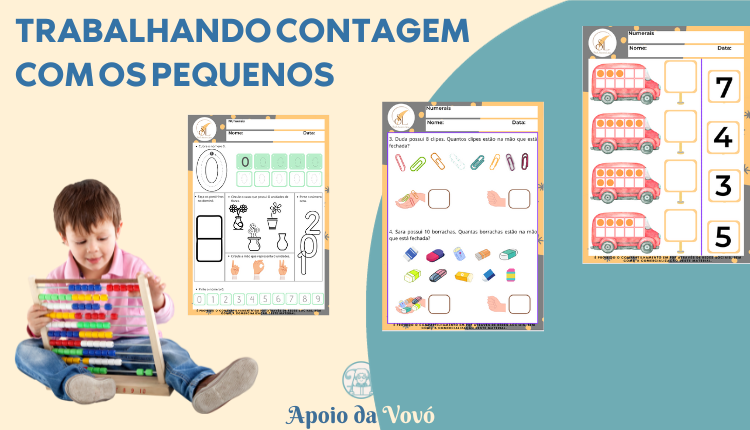 Trabalhando contagem com os pequenos