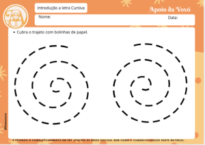 Preparando para a cursiva